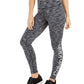 Calça legging feminina Calvin Klein Cold Gear com forro de lã e cintura alta, cinza, tamanho grande