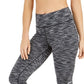 Calça legging feminina Calvin Klein Cold Gear com forro de lã e cintura alta, cinza, tamanho grande