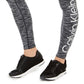 Calça legging feminina Calvin Klein Cold Gear com forro de lã e cintura alta, cinza, tamanho grande