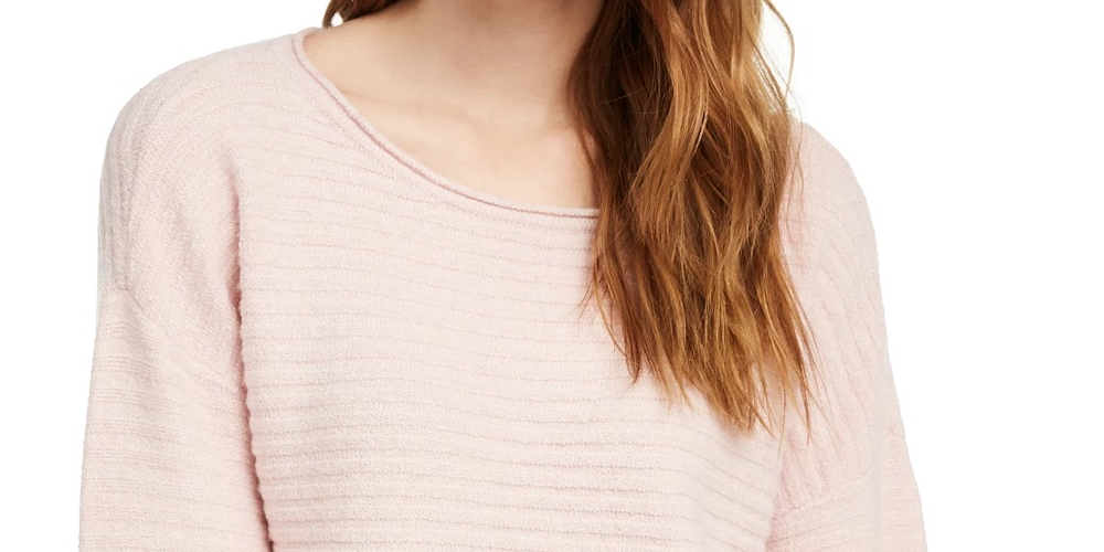 Suéter canelado Pink Rose Juniors tamanho pequeno