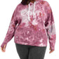 Calvin Klein Performance Plus Tie Dyed Active Hoodie Feminino Vermelho Tamanho 1X