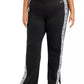 Calça jogger ativa Calvin Klein Performance Plus Size com fita de logotipo, preta, tamanho 3X