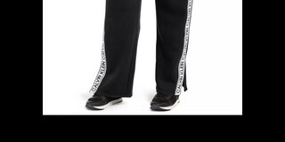 Calça jogger ativa Calvin Klein Performance Plus Size com fita de logotipo, preta, tamanho 3X