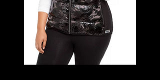 Calvin Klein Colete Puffer Plus Size Feminino Performance Preto Tamanho 1X