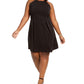 Vestido Halter com Glitter Plus Size da Monteau Feminino, na cor Carvão, tamanho 3X