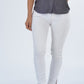 Regata feminina com botões Rory Get.Primped, prateada, tamanho pequeno