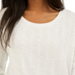 Blusa com cordão e bainha para bebês Pink Rose Junior, tamanho grande, branca