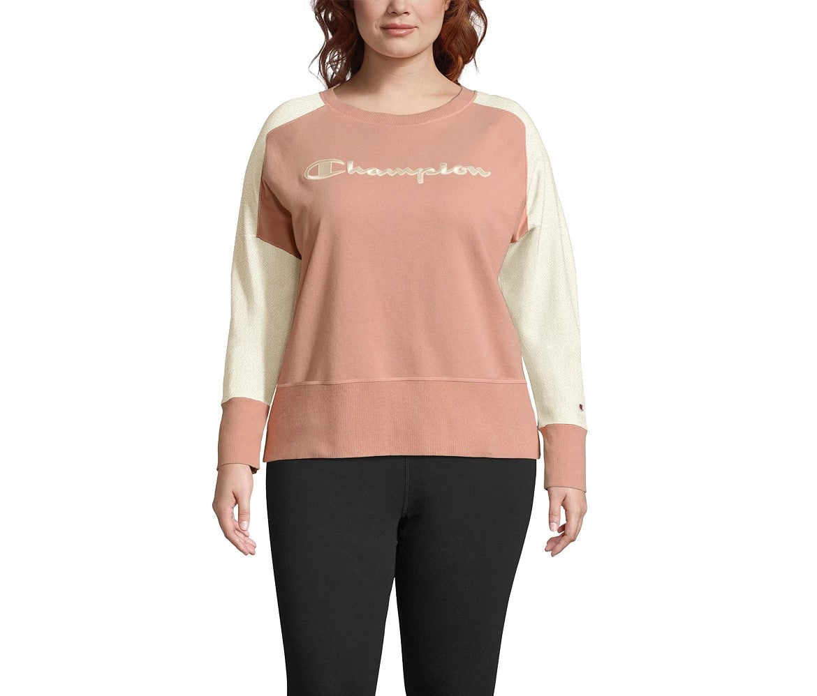 Moletom feminino Champion Plus Activewear Fitness rosa tamanho 1X