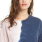 Blusa de moletom tie-dye ultra flert juniors azul escuro tamanho extrapequeno