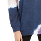 Blusa de moletom tie-dye ultra flert juniors azul escuro tamanho extrapequeno