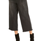 Calça curta feminina Rachel Roy Paperbag preta tamanho 10