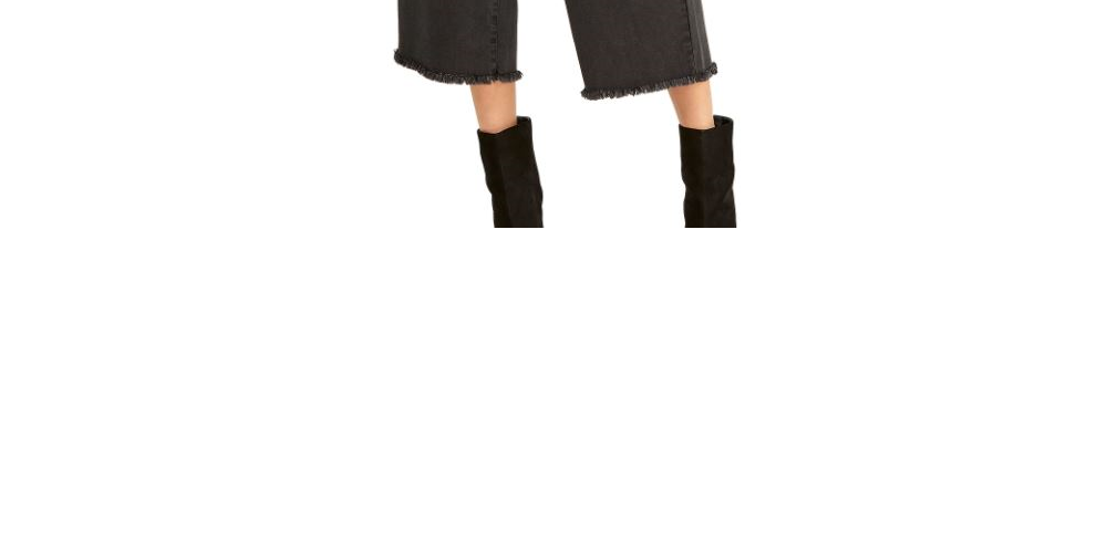 Calça curta feminina Rachel Roy Paperbag preta tamanho 10