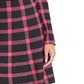 Vestido suéter xadrez feminino Rachel Roy com costas abertas, preto, tamanho grande