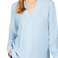 Blusa Calvin Klein Feminina Gola V Azul Tamanho Médio