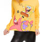 Camiseta estampada de Bob Esponja de manga comprida Nickelodeon Junior, tamanho grande, dourada