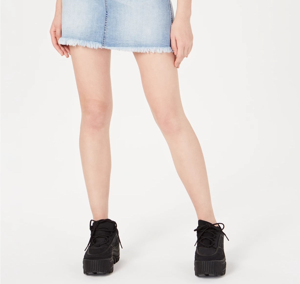 Saia jeans bicolor azul tamanho 3 da Dollhouse Junior