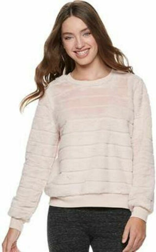 Moletom Crave Fame Junior's Faux Fur Branco Tamanho P