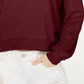 Blusa de malha waffle com zíper Crave Fame Juniors, marrom, tamanho pequeno