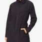 32 Degrees Anoraque Feminino com Capuz e Cintura Cintura Cinturada, Preto, Tamanho Extra Pequeno