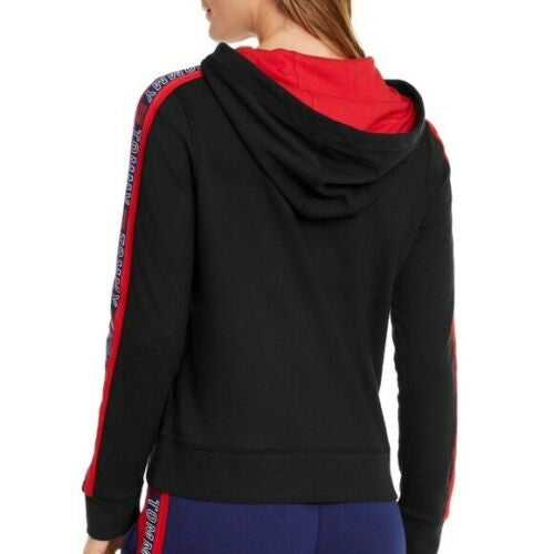Tommy Hilfiger Sport Logo Hoodie Feminino Preto Tamanho P
