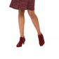 Vestido feminino com decote redondo e corte A, roxo, tamanho 10