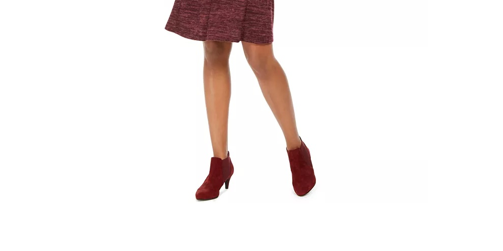 Vestido feminino com decote redondo e corte A, roxo, tamanho 10