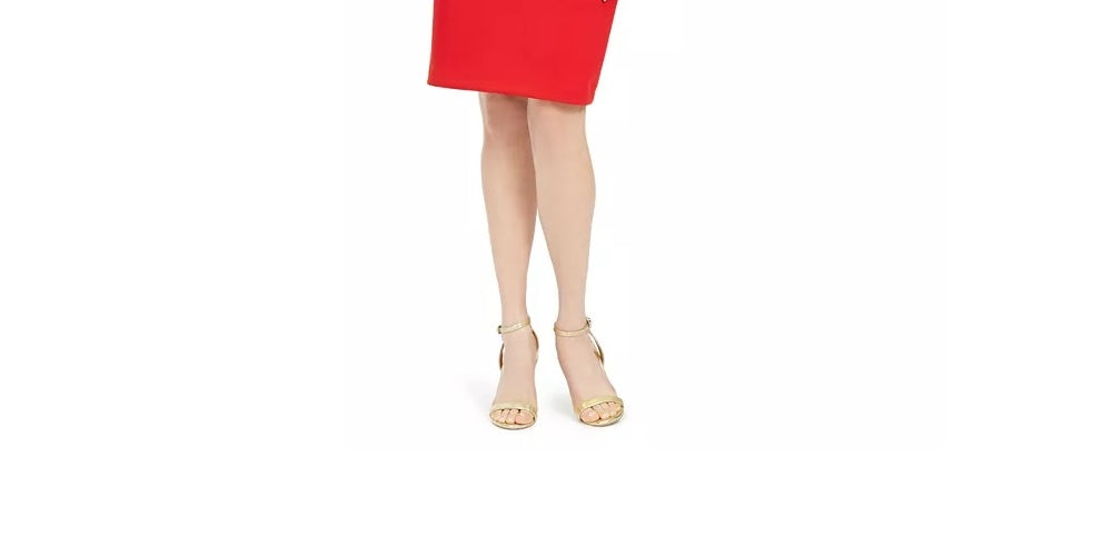 Vestido tubinho com babados Vince Camuto feminino vermelho tamanho 8