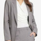 Blazer feminino DKNY de um botão cinza tamanho 4