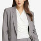 Blazer feminino DKNY de um botão cinza tamanho 4