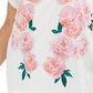 Camiseta feminina Tommy Hilfiger com estampa floral, branca, tamanho 3X
