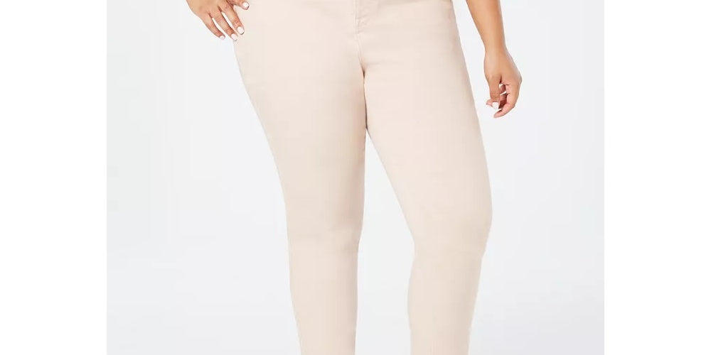 Calça jeans skinny feminina Tommy Hilfiger Bedford rosa tamanho 18W