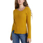 Suéter assimétrico feminino GUESS Alivia amarelo tamanho X-S