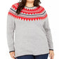 Suéter Tommy Hilfiger Feminino Plus Wool Blend com Acabamento Canelado Cinza Tamanho 2X