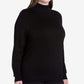 Suéter Calvin Klein Feminino Gola Alta Preto Tamanho 3X
