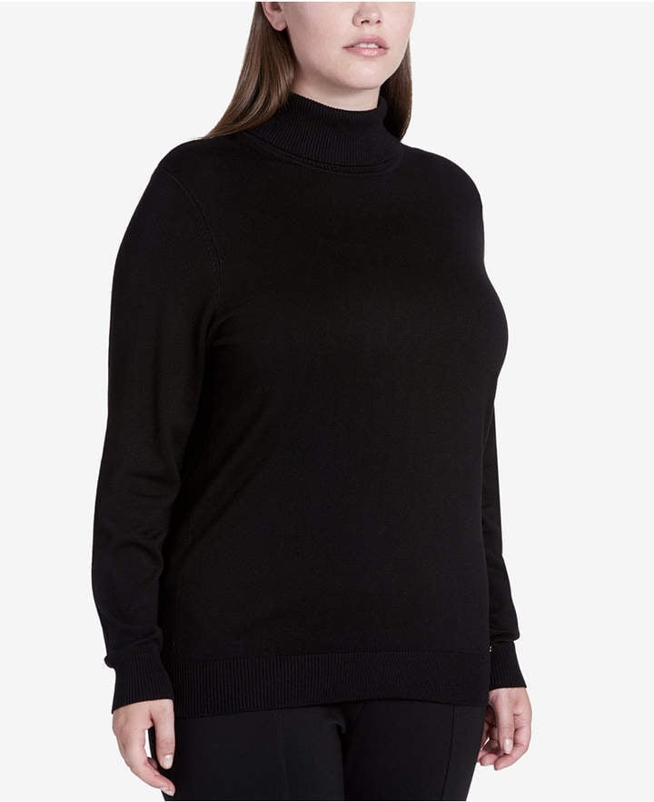 Suéter Calvin Klein Feminino Gola Alta Preto Tamanho 3X
