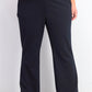 Calça social plus size com detalhe de botão Calvin Klein feminina, azul, tamanho 16W