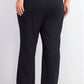 Calça social plus size com detalhe de botão Calvin Klein feminina, azul, tamanho 16W