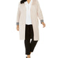 Calvin Klein Cardigan Duster Feminino Plus Size Rosa Tamanho 1X
