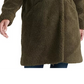 Lucky Brand Teddy Fuzzy Casaco trespassado feminino verde tamanho pequeno