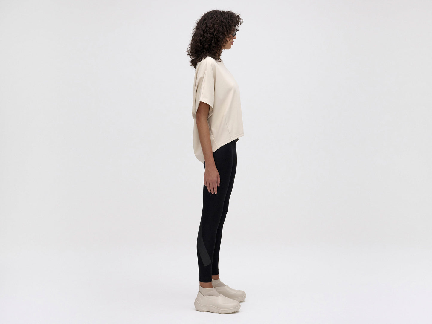 CROPPED TEE - FOG