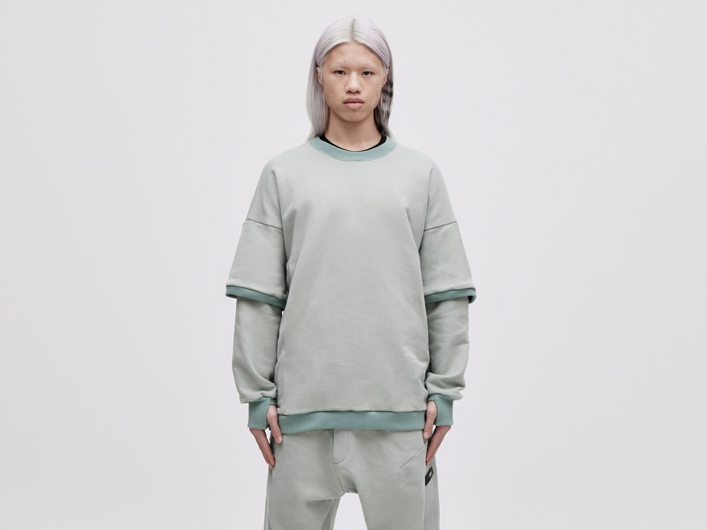 Layered Sweater - Jade