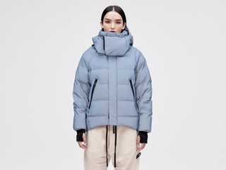 On/Off Hood O.S Down Jacket - Reflective Blue