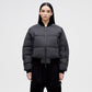 Reflective Bomber Down Jacket - Reflective Black