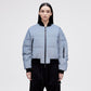 Reflective Bomber Down Jacket - Reflective Blue