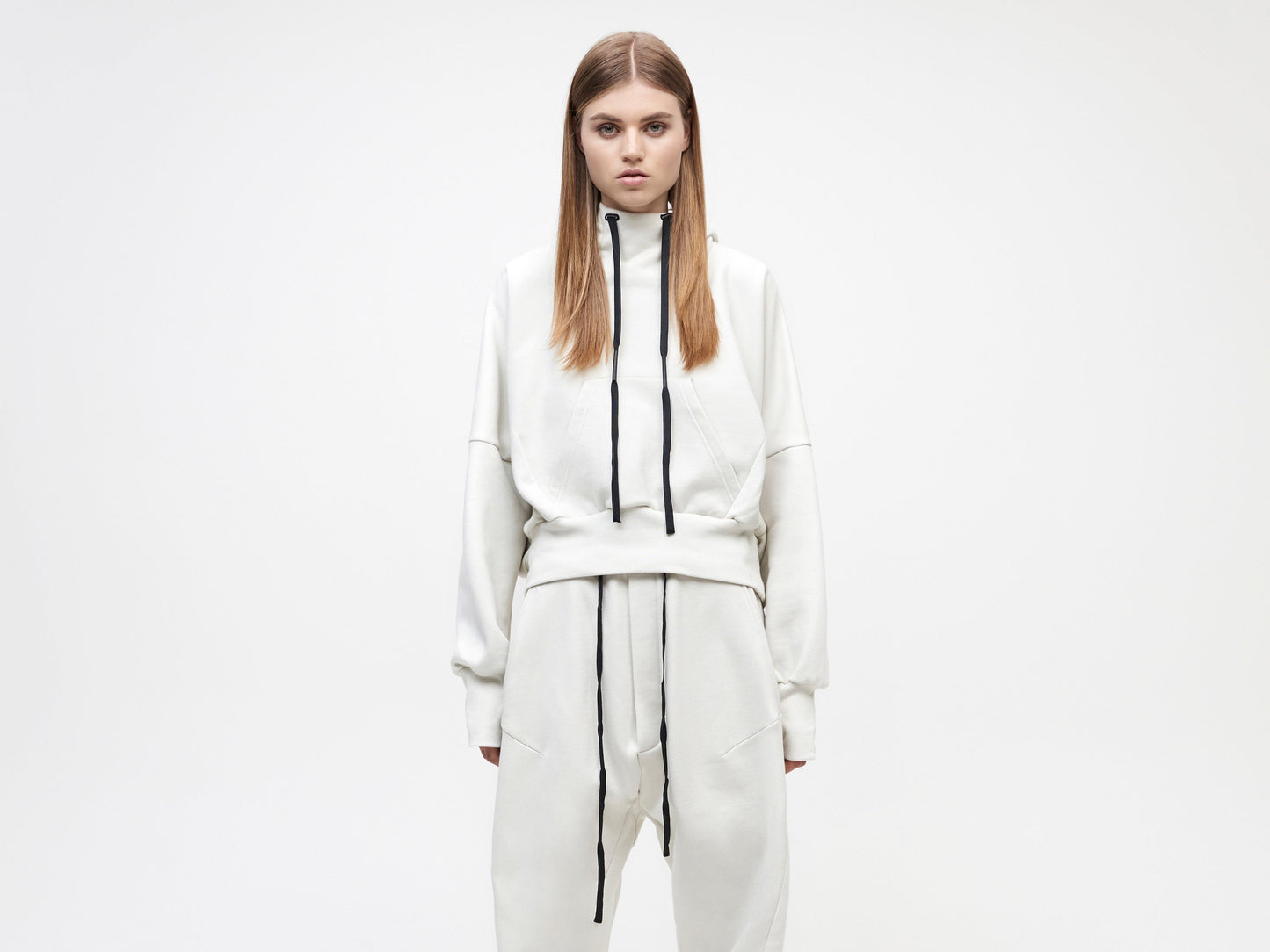 Ria Cropped Hoodie BVBA Antwerp - Vaporous Grey