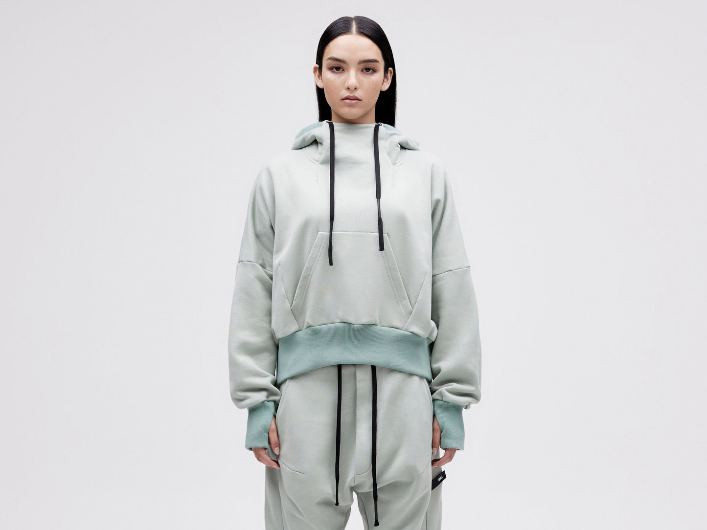 Cropped Hoodie - Jade