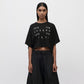 Cropped Tee - Black