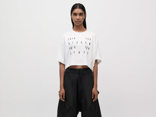 Cropped Tee - White