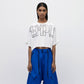 Cropped Tee - White