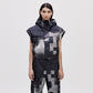 Cropped Down Vest - Dark Pixel